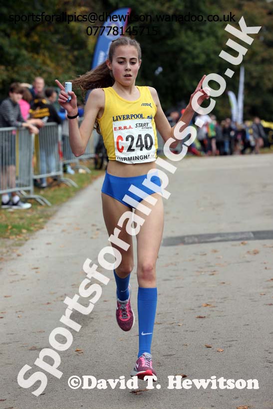 Womens under-17s ERRA Road Relays, Sutton Coldifield, Birmingham. Photo: David T. Hewitson/Sports for All Pics